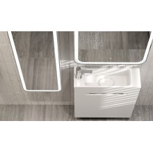 Тумба под раковину Jorno Modul 60 Mol.01.60/P/W/JR подвесная Белая