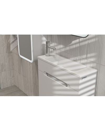 Тумба под раковину Jorno Modul 60 Mol.01.60/P/W/JR подвесная Белая