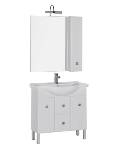 Тумба под раковину Aquanet Стайл 85 181502 Белая