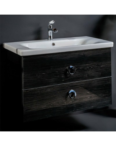 Тумба под раковину Boheme Armadi Art NeoArt 100 830-100-BW подвесная Black Wood