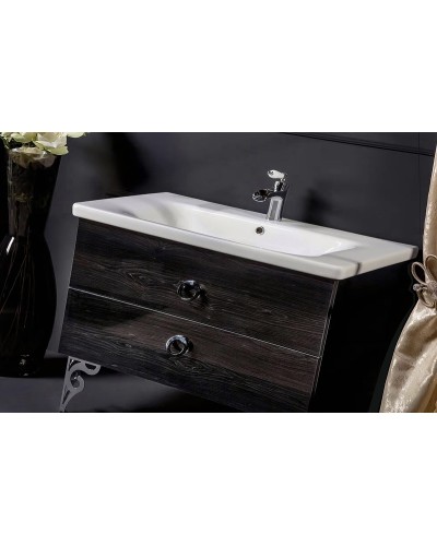 Тумба под раковину Boheme Armadi Art NeoArt 100 830-100-BW подвесная Black Wood