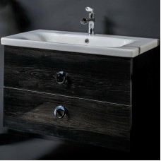 Тумба под раковину Boheme Armadi Art NeoArt 100 830-100-BW подвесная Black Wood