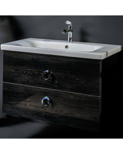 Тумба под раковину Boheme Armadi Art NeoArt 100 830-100-BW подвесная Black Wood