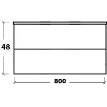 Тумба под раковину Boheme Armadi Art NeoArt 80 830-080-WH подвесная White