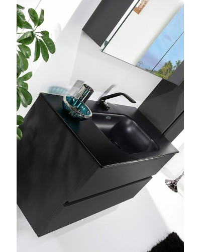 Тумба под раковину Boheme Armadi Art Vallessi 100 837-100-A mat подвесная Антрацит матовый