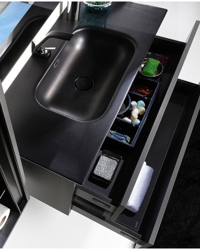 Тумба под раковину Boheme Armadi Art Vallessi 100 837-100-A mat подвесная Антрацит матовый