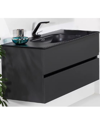 Тумба под раковину Boheme Armadi Art Vallessi 100 837-100-A mat подвесная Антрацит матовый