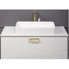 Тумба под раковину Boheme Armadi Art Vallessi Avangarde Linea 100 842-100-WG подвесная Белая Золото