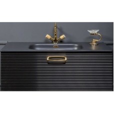 Тумба под раковину Boheme Armadi Art Vallessi Avangarde Linea 100 842-100-BG подвесная Черная Золото