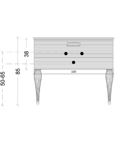 Тумба под раковину Boheme Armadi Art Vallessi Avangarde Linea 100 842-100-BCR подвесная Черная Хром