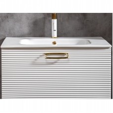 Тумба под раковину Boheme Armadi Art Vallessi Avangarde Linea 80 842-080-WG подвесная Белая Золото