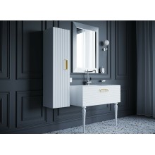 Тумба под раковину Boheme Armadi Art Vallessi Avangarde Linea 80 842-080-WG подвесная Белая Золото