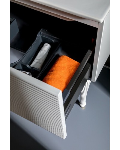 Тумба под раковину Boheme Armadi Art Vallessi Avangarde Linea 80 842-080-WG подвесная Белая Золото