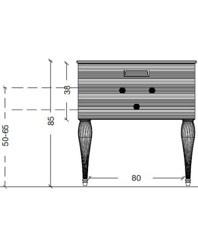 Тумба под раковину Boheme Armadi Art Vallessi Avangarde Linea 80 842-080-WCR подвесная Белая Хром