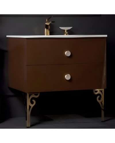 Тумба под раковину Boheme Armadi Art NeoArt 100 830-100-DB подвесная Dark Brown