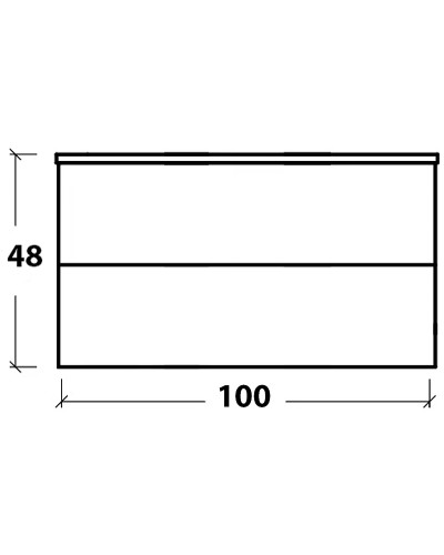 Тумба под раковину Boheme Armadi Art NeoArt 100 830-100-DB подвесная Dark Brown