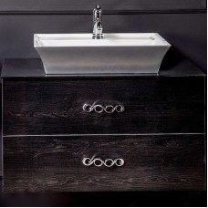 Тумба под раковину Boheme Armadi Art NeoArt 100 831-100-BW подвесная Black Wood