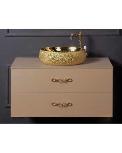 Тумба под раковину Boheme Armadi Art NeoArt 100 831-100-CP подвесная Cappucino