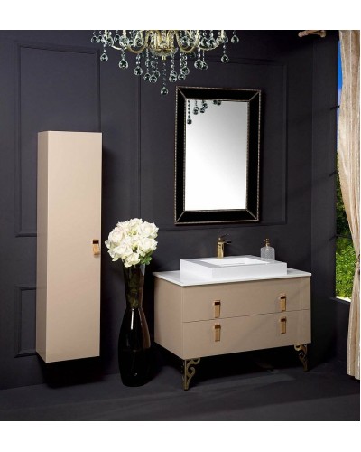 Тумба под раковину Boheme Armadi Art NeoArt 100 831-100-CP подвесная Cappucino