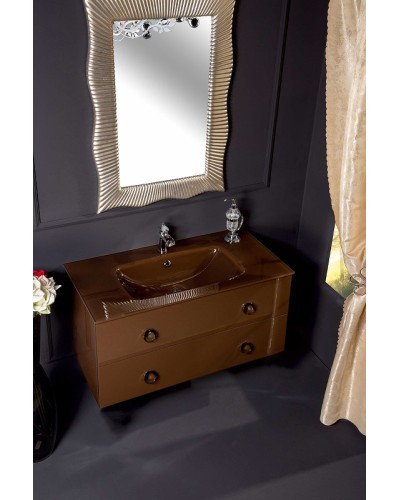 Тумба под раковину Boheme Armadi Art NeoArt 100 831-100-DB подвесная Dark Brown