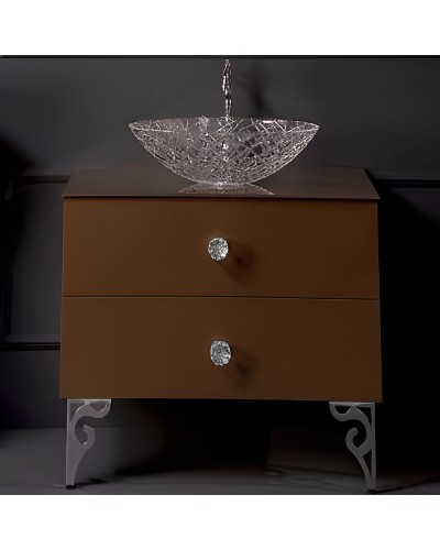 Тумба под раковину Boheme Armadi Art NeoArt 80 831-080-DB подвесная Dark Brown