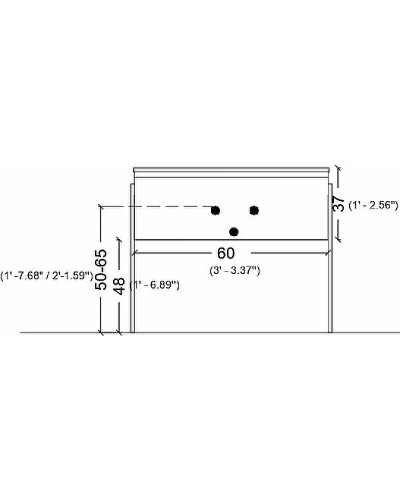 Тумба под раковину Boheme Armadi Art Vallessi 60 837-060-W подвесная White