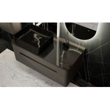 Тумба под раковину Jorno Shine 100 Shi.01.100/P/A подвесная Антрацит