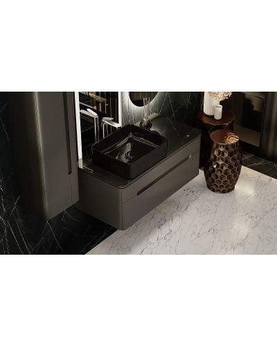 Тумба под раковину Jorno Shine 100 Shi.01.100/P/A подвесная Антрацит