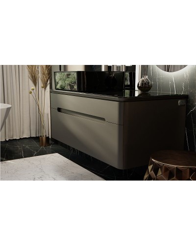 Тумба под раковину Jorno Shine 100 Shi.01.100/P/A подвесная Антрацит