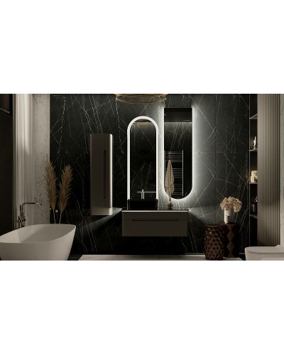 Тумба под раковину Jorno Shine 100 Shi.01.100/P/A подвесная Антрацит