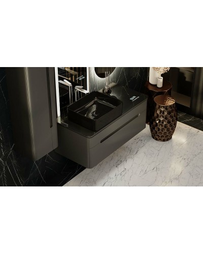 Тумба под раковину Jorno Shine 100 Shi.01.100-M/P/A подвесная Антрацит