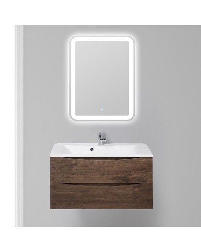Тумба под раковину BelBagno Ancona-N 80 ANCONA-N-800-2C-SO-RW подвесная Rovere Moro