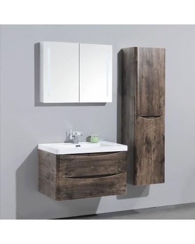 Тумба под раковину BelBagno Ancona-N 80 ANCONA-N-800-2C-SO-RW подвесная Rovere Moro