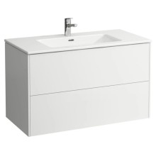 Тумба с раковиной белый глянец 100 см Laufen Base 8.6496.2.261.104.1