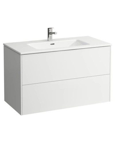 Тумба с раковиной белый глянец 100 см Laufen Base 8.6496.2.261.104.1