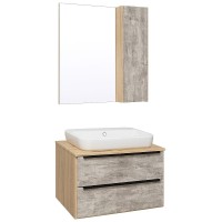 Тумба под раковину Runo Мальта 85 00-00001100 Серая Дуб