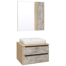 Тумба под раковину Runo Мальта 85 00-00001100 Серая Дуб