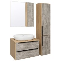 Тумба под раковину Runo Мальта 85 00-00001100 Серая Дуб