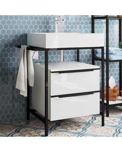 Тумба с раковиной Эстет Comfort Loft 70 ФР-00003613 Белая