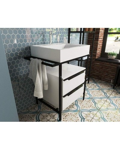 Тумба с раковиной Эстет Comfort Loft 70 ФР-00003613 Белая