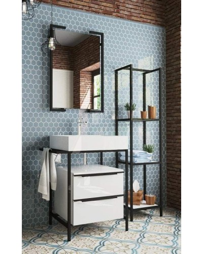 Тумба с раковиной Эстет Comfort Loft 70 ФР-00003613 Белая