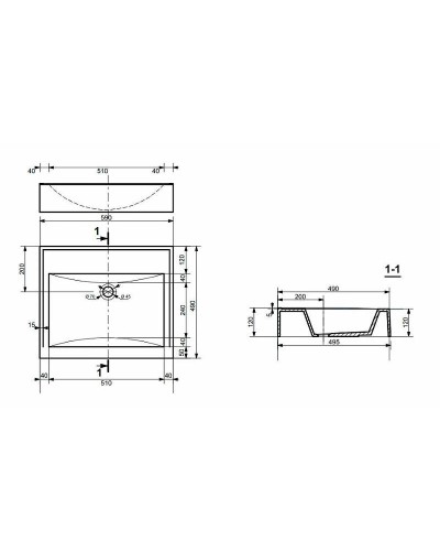Тумба с раковиной Эстет Comfort Loft 70 ФР-00003613 Белая
