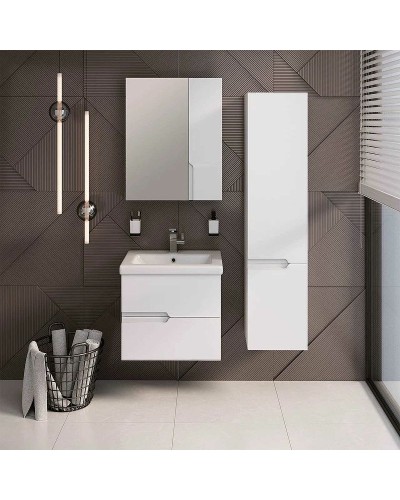 Тумба под раковину Runo Стокгольм 60 00-00001123 подвесная Белая