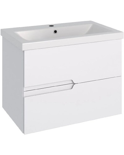 Тумба под раковину Runo Стокгольм 70 00-00001124 подвесная Белая