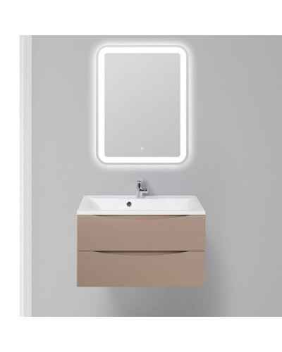 Тумба под раковину BelBagno Marino 80 MARINO-800-2C-SO-CL-P подвесная Capucino Lucido