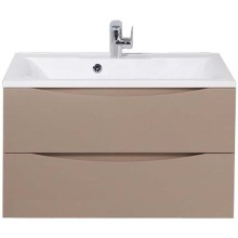 Тумба под раковину BelBagno Marino 80 MARINO-800-2C-SO-CL-P подвесная Capucino Lucido