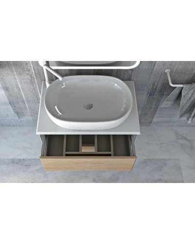 Тумба под раковину Cezares Bellagio 70 54716 подвесная Rovere tabacco