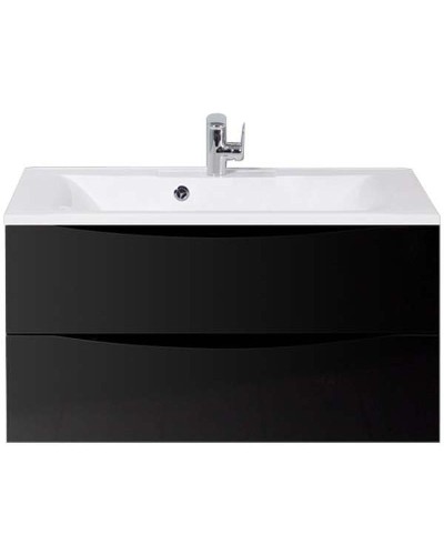 Тумба под раковину BelBagno Marino 90 MARINO-900-2C-SO-NL-P подвесная Nero Lucido