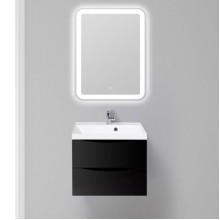 Тумба под раковину BelBagno Marino 60 MARINO-600-2C-SO-NL-P подвесная Nero Lucido