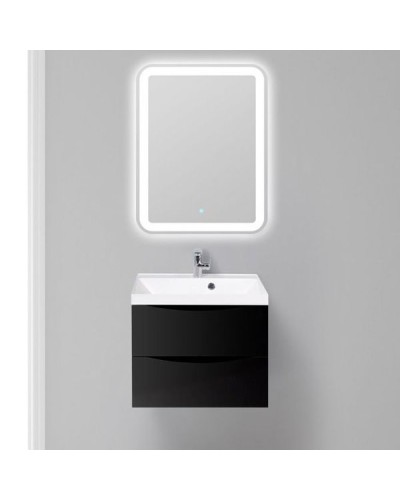 Тумба под раковину BelBagno Marino 60 MARINO-600-2C-SO-NL-P подвесная Nero Lucido